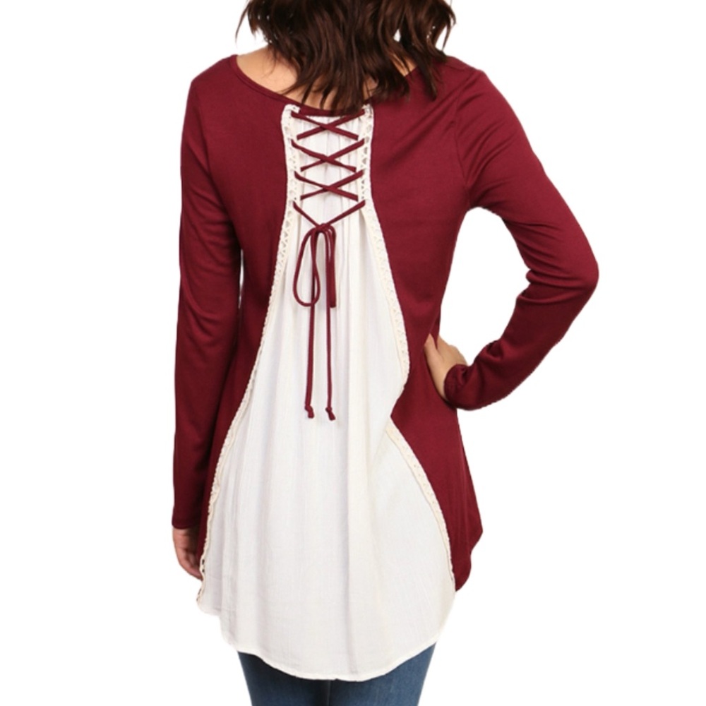 Lace Up Top
